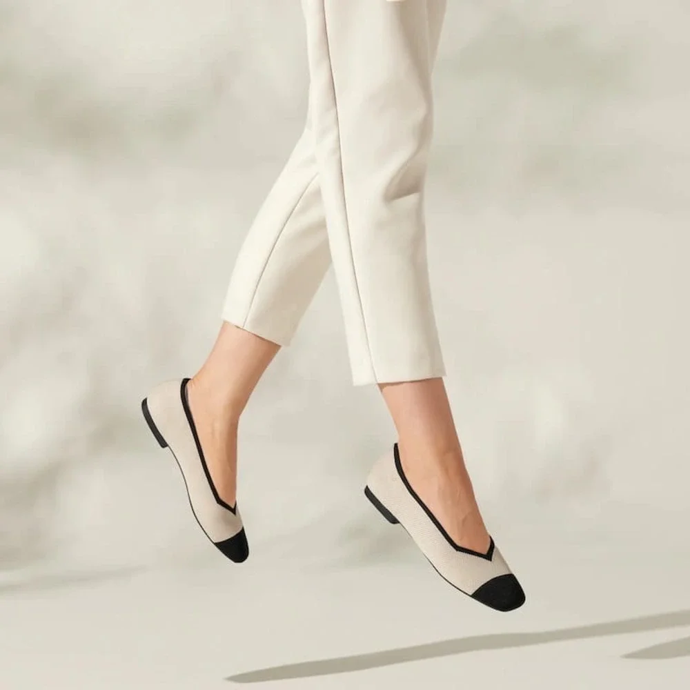 VIVAIA Margo 2.0 Square Toe Flats Comfort Arch Support Sustainable EU 39 US 8 - Picture 1 of 16